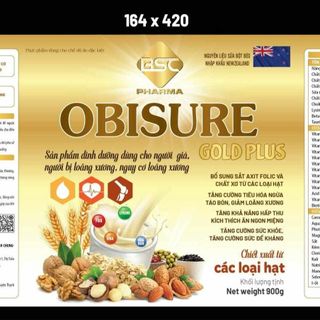 SỮA HẠT XƯƠNG KHỚP OBISURE GOLD PLUS TĂNG CƯỜNG CHỨC NĂNG CƠ XƯƠNG KHỚP - BSC