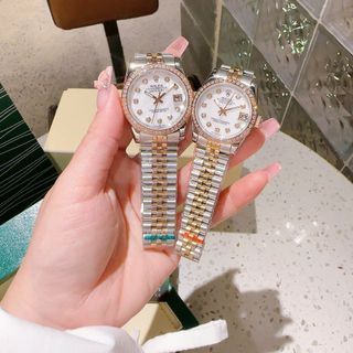 ĐỒNG HỒ CẶP CAO CẤP RÔ.LEX VIỀN ĐÁ