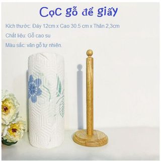 CÂY ĐẾ GIẤY GỖ, CỌC GỖ ĐỂ GIẤY CUỘN, CỌC GỖ CẮM GIẤY LAU ĐA NĂNG - CỌC GỖ GIẤY CUỘN GIÁ SỈ