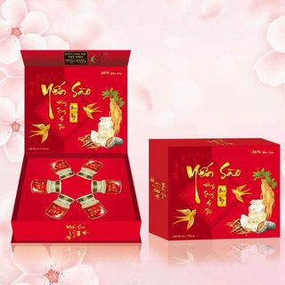 HỘP ĐỎ 6 HŨ YẾN SÀO BÀO NGƯ 36%VÀ ĐÔNG TRÙNG HẠ THẢO - GOLDEN FOOD AUSTRALIA