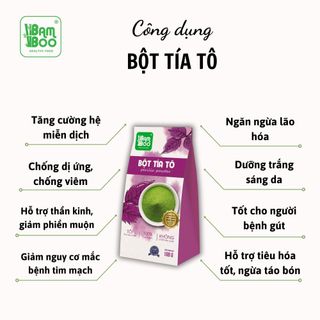 BỘT TÍA TÔ NGUYÊN CHẤT 100G - BAMBOO