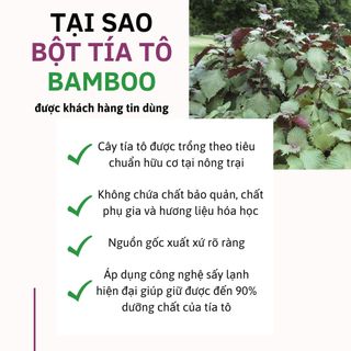 BỘT TÍA TÔ NGUYÊN CHẤT 100G - BAMBOO