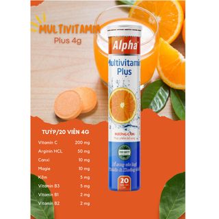 VIÊN SỦI MULTIVITAMIN ĐA KHOÁNG CHẤT NÂNG CAO SỨC KHỎE - ALPHA+