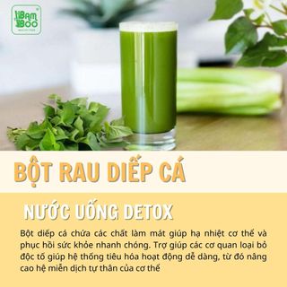 BỘT RAU DIẾP CÁ SẤY LẠNH 100G - BAMBOO