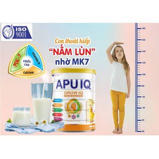 SỮA BỘT APU IQ BỔ NÃO ,TĂNG CHIỀU CAO GROW IQ G 900G - NANOFOOD