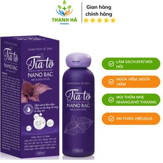 DUNG DỊCH VỆ SINH TÍA TÔ NANO BẠC NGỪA VIÊM NHIỄM NẤM NGỨA 150ML - DIOPHACO
