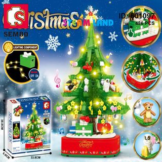 Bộ lego Hộp nhạc Cây thông Giáng sinh - SEMBO 601097