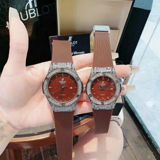 SALE: ĐỒNG HỒ CẶP THỜI TRANG HUB CAO SU 2VH