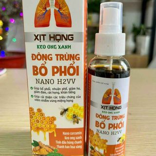XỊT HỌNG KEO ONG XANH ĐÔNG TRÙNG BỔ PHỔI NANO H2VV - FOR NEW