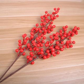 Cành đào đông giả trang trí tết 90cm