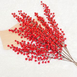 Cành đào đông giả trang trí tết 90cm