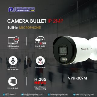 Camera IP Hồng Ngoại 2.0 Megapixel VANTECH VPH-309M giá sỉ