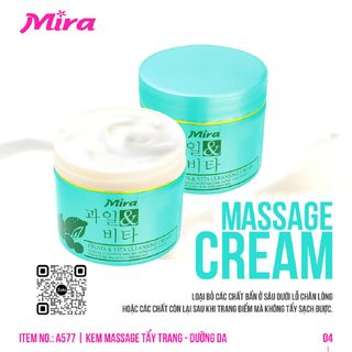 Kem Massage Tẩy Trang Xanh MIRA Hàn Quốc 300ml A577 giá sỉ