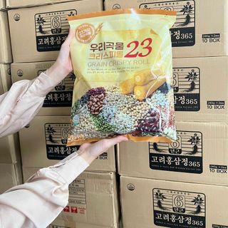 BÁNH 23 LOẠI NGŨ CỐC GRAIN CRISPY ROLL HÀN QUỐC 500g