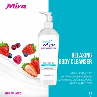 Sữa Tắm Trắng AROMA White Relaxing Body Cleanser Hàn Quốc 480ml A482 giá sỉ