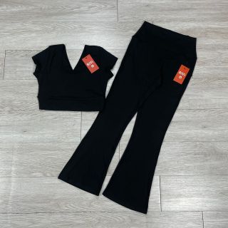 Set quần dài loe áo 2 lớp mới nhất 2023 Thể Thao cao cấp Siêu Đẹp Giá Sỉ,