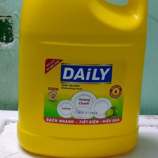 Nước rửa chén Daily 3,8kg hương chanh giá sỉ