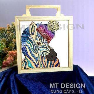 HỘP DECOR ĐA NĂNG - TRANH IN HÌNH ĐỘNG VẬT