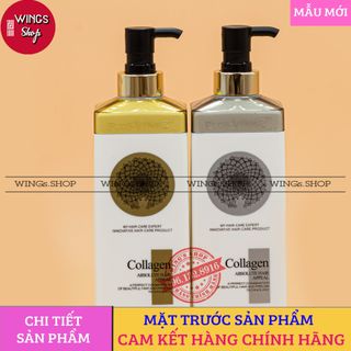 (Hàng Công Ty) Cặp Dầu Gội Xả Collagen Vinge 1000ML