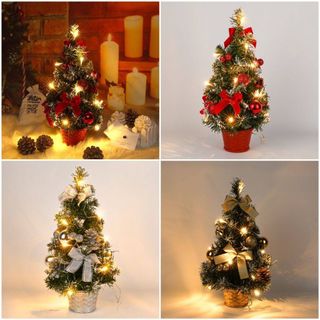 Cây Thông Noel Để Bàn 40cm - Kèm Đèn Và Phụ Kiện