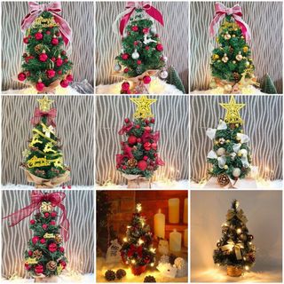Cây Thông Noel Để Bàn 40cm - Kèm Đèn Và Phụ Kiện