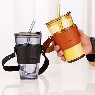 LY THỦY TINH BỌC DA CÓ QUAI XÁCH giá sỉ