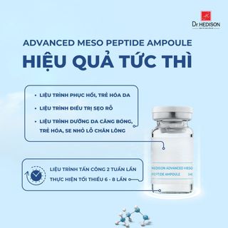 Advanced Meso Peptide Ampoule - Tinh chất giảm nếp nhăn, dưỡng ẩm, tăng sức sống, phục hồi và tăng sinh cấu trúc da Dr, HEDISON