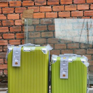 Bộ 2 Bộ 2  VALI NHỰA BO GÓC Tròn - 20-24in Cao Cấp có hộp ( Hàng, Giá Tận Xưởng )