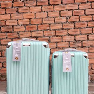 Bộ 2 Bộ 2  VALI NHỰA BO GÓC Tròn - 20-24in Cao Cấp có hộp ( Hàng, Giá Tận Xưởng )