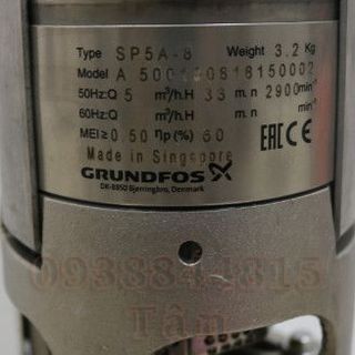 Máy Bơm Hỏa Tiễn Giếng Khoan Grundfos SP 5A-8 giá sỉ
