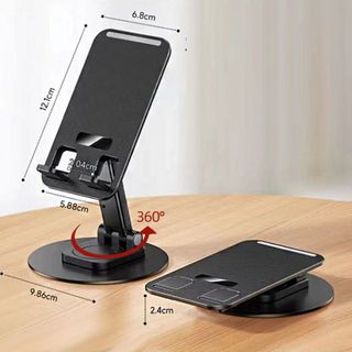 Giá đỡ điện thoại đế kim loại xoay 360 độ