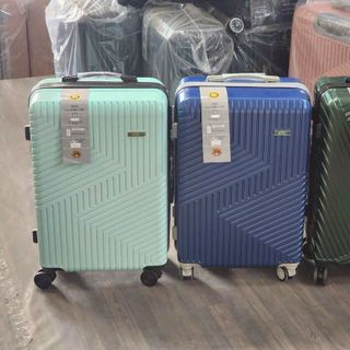 Bộ 2 VALI NHỰA Hoạ Tiết Chéo - 20-24in (Hàng, Giá Tận Xưởng)