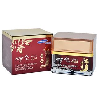 Kem Dưỡng Trắng Da Ngăn Ngừa Lão Hóa Hồng Sâm My Gold Aqua Wrinkle & Whitening Cream 50ml giá sỉ