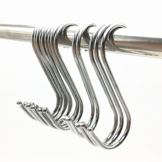 Set 10 móc treo đồ inox hình chữ S/ Móc treo đa năng các vật dụng luôn sáng bóng và không gỉ sét giá sỉ