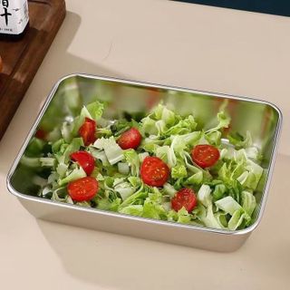 KHAY INOX ĐỰNG THỨC ĂN SIZE TO KÈM NẮP ĐẬY