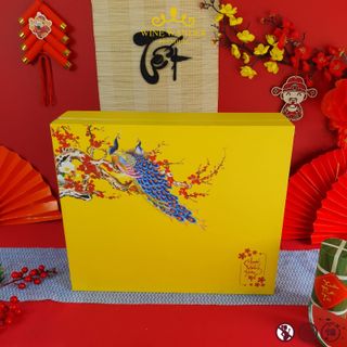 Hộp quà Tết Phát Lộc kèm Rượu vang đỏ Pháp Château Auzias 2017