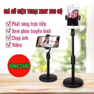 Giá đỡ điện thoại 2 tầng đế tròn