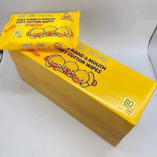 Thùng Giấy 10 Bịch Khăn Giấy Ướt Vịt Vàng(Dây 9 Thùng)