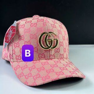 Mũ lưỡi trai trẻ em hai chữ GG màu vàng CQ