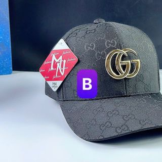Mũ lưỡi trai trẻ em hai chữ GG màu vàng CQ
