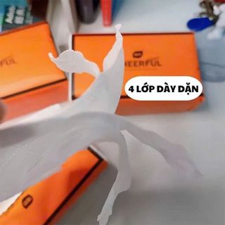 Thùng 20 gói giấy ăn Cheerful nội địa trung giấy 4 lớp