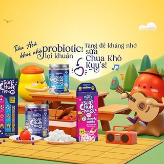 Sữa Chua Khô Kyu's 10g - Vị Nguyên Bản - Sấy thăng hoa - Hỗ trợ tiêu hóa, ngừa biếng ăn