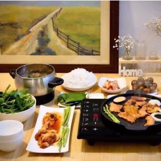 CHẢO GANG NƯỚNG , chiên bò bít tết vân sóng chống dính 24cm