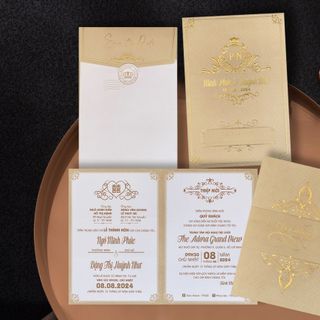 In thiệp cưới mẫu mã đa dạng - tự thiết kế theo xu hướng hiện đại
