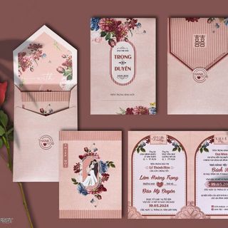 In thiệp cưới mẫu mã đa dạng - tự thiết kế theo xu hướng hiện đại