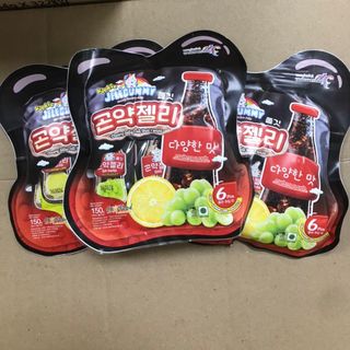 Thạch Dẻo Jelégummy Kiokio (TÚI ĐỎ VỊ DÂU, NHO, VẢI) (Túi)