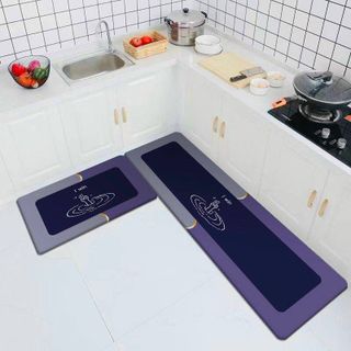 Set 2] Thảm trải nhà bếp Silicon siêu thấm chống trượt 40x60cm và 40x120cm