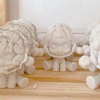 Tượng thạch cao, TƯỢNG THẠCH CAO tô màu , Tượng Skullpanda 2D