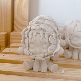 Tượng thạch cao, TƯỢNG THẠCH CAO tô màu , Tượng Skullpanda 2D