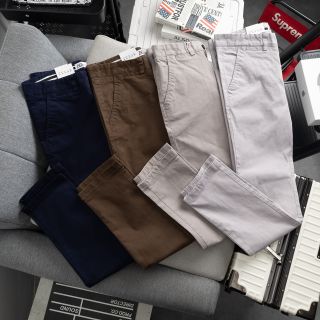 Quần dài kaki Hàn Quốc form slim túi mổ, mạc lưng da chất vải cao cấp, co giãn và dày dặn SỈ CHỈ TỪ 1 RI